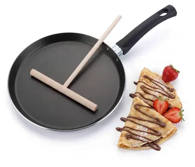 Crêpepfanne mit Streicher, Ø 25 cm, antihaftbeschichtet, bis 260 °C