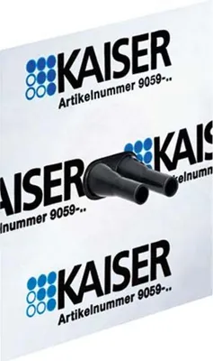 Produktbild von Kaiser Luftdichtungsmanschette Ø 8-11mm für 2 Leitungen/Rohre, 1 Stk.