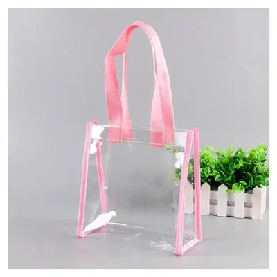 Produktbild von Transparente Einkaufstasche, modische Strandtasche, Schultertasche für Shopping, Fitnessstudio, Reisen