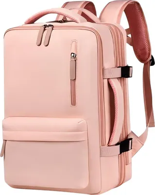 Obrázek produktu pro eCa PL178 Elegantní cestovní batoh / kabinové zavazadlo, USB, 27 l, 44 x 30 x 16/26 cm, růžová