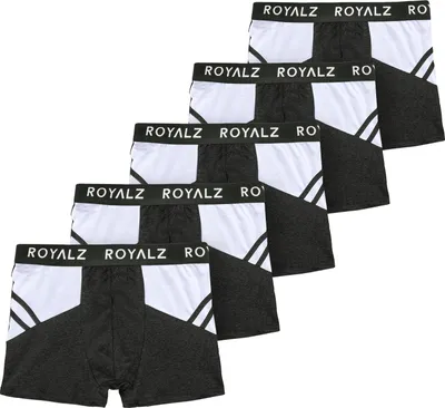 Produktbild von ROYALZ Boxershorts Herren sportliches Design Men 5er Pack Sportiv Männer Unterhosen 5 Set (95% Baumwolle / 5% Elasthan)