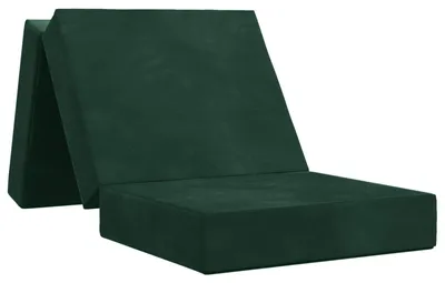 Immagine prodotto di Divano letto pieghevole vidaXL 90 x 63 x 45 cm verde scuro