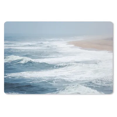Produktbild von MuchoWow® Schreibtischunterlage Wasser - Meer - Wellen - Strand 60x40 cm - XXL Mauspad - Großes Mauspad