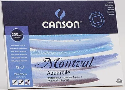 Immagine prodotto di CANSON Aquarellblock "Montval" rundum geleimt 240 x 320 mm