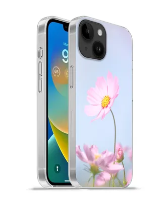 Produktbild von MuchoWow® Handyhülle Schutzhülle Hülle für Apple iPhone 14 - Softcase Blumen - Rosa - Draußen - Natur Silikon Softcase Handy Hülle - Mobiltelefonhülle
