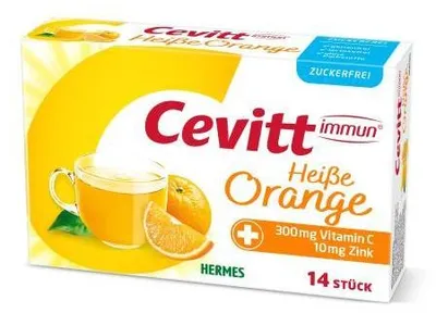 Productafbeelding van Cevitt Immun, sinaasappellikeur, suikervrij, granulaat, 14 stuks