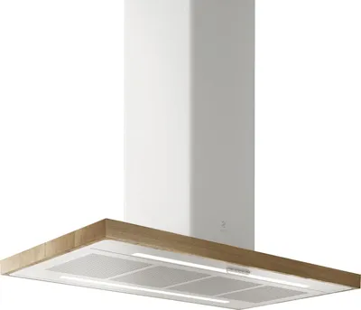 Produktbild von Elica Island PRF0148081A Inselhaube Natureiche 120 cm Weiß