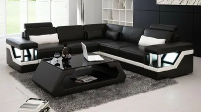 Image de XXL Ledersofa Wohnlandschaft Ecksofa Leder Ecksofa Garnitur HAMBURG II