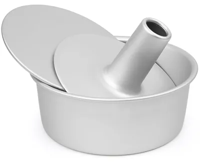 Immagine prodotto di Teglia rotonda in alluminio anodizzato con fondo removibile - diametro 23 cm