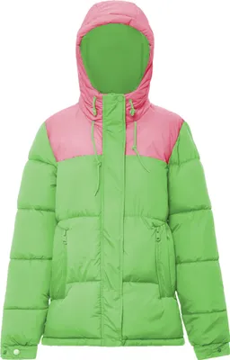 Produktbild von LIBBI damen wattierte steppjacke - saftiges grün rosa, M