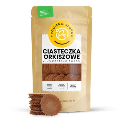 Zdjęcie produktu dla Ciasteczka Orkiszowo-Kakaowe 250 g