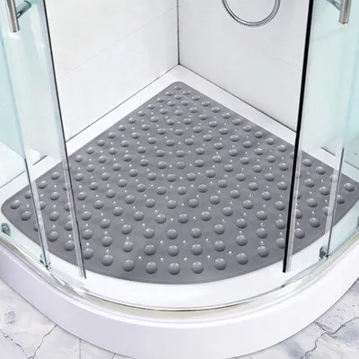 Image de Tapis de douche antidérapant, 70 x 70 cm, pour personnes âgées