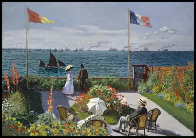 Obrázek produktu pro Plakát 100x70cm Zahrada v Sainte-Adresse, Monet Vintage