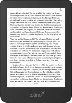 Produktbild von Tolino shine 4, 15,2 cm (6"), E Ink Carta, 1072 x 1448 Pixel, EPUB DRM, PDF, TXT, 16 GB, 1000 MB