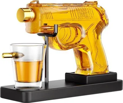 Image de Petit coffret de carafes à whisky avec verres pour hommes