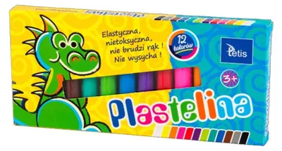 Obrázek produktu pro Tetis Plastelina 12 kolorów 15g