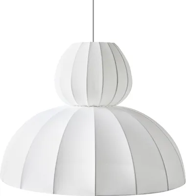 Produktbild von BELIANI Hängelampe Weiß Kunstseide Seidenoptik Modernes Design Pendelleuchte Hängeleuchte Esszimmer Schlafzimmer Wohnzimmer