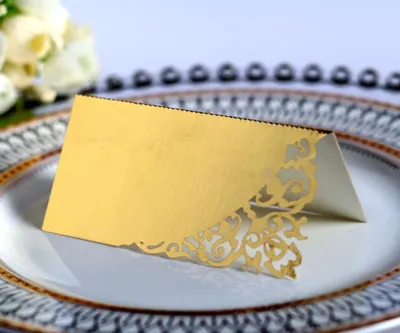 Immagine prodotto di Set di 100 biglietti da visita per matrimonio e feste - Carta perlacea