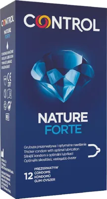 Obrázok produktu pre Prírodné latexové kondómy Control Nature Forte s ergonomickým tvarovaním, 12 ks