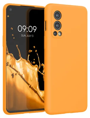 Produktbild von kwmobile Handyhülle für OnePlus Nord 2 5G Hülle - Case Silikon - Kabelloses Laden - Schutzhülle Cover in Mango