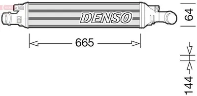 Produktbild von DENSO DIT02036 Ladeluftkühler LLK für AUDI Q3 (8UB, 8UG) Turbo Intercooler