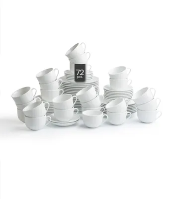 Produktbild von Kaffeeservice - Weiß - für 24 Personen - Porzellan - 72-teilig