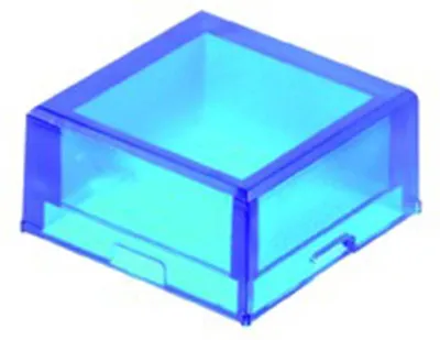 Produktbild von Georg Schlegel Tasterkappe, hoch transparent Farbe blau Ausführung beschreib- und beleuchtbar - 1 Stück
