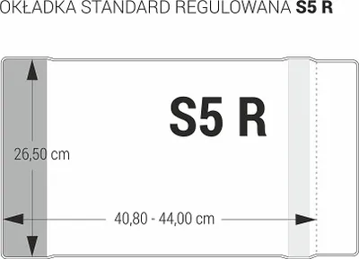 Zdjęcie produktu dla Okładka na zeszyt Format S5 Przezroczysta Regulowana
