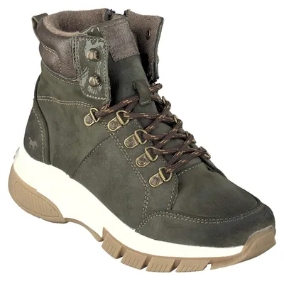 Produktbild von Mustang Damen Stiefeletten Schnürbooty 1367-502, Größe:37 EU, Farbe:Grün