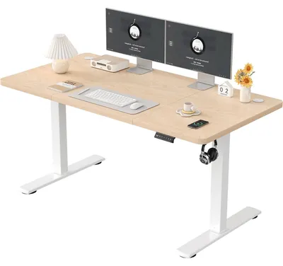 Image de Bureau assis debout - Bureau réglable en hauteur - Bureau ergonomique - Bureau électrique - Style bureau