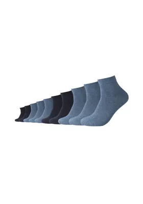 Produktbild von Camano Kurzsocken 10er-Pack Classics mit weichem Komfortbund blau 43-46