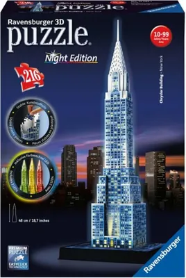 Zdjęcie produktu dla Ravensburger Chrysler Building, 216 szt., Budynki, 10 lat(a)