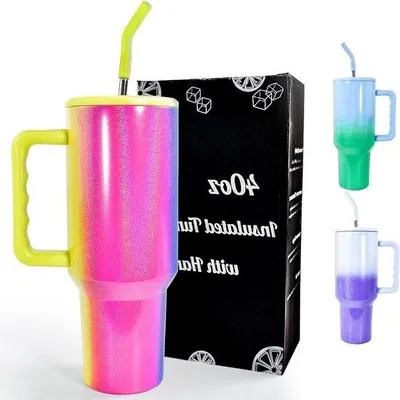Produktbild von Isolierbecher 1180ml Edelstahl mit Riet und Griff