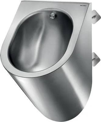 Produktbild von Delabie Urinal DELTA TC wandh. Anschl. von hinten Edst. 1.4301 sat