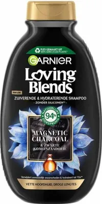 Produktbild von Garnier Loving Blends Magnetisches Aktivkohle-Shampoo 300 ml - 1 Stück