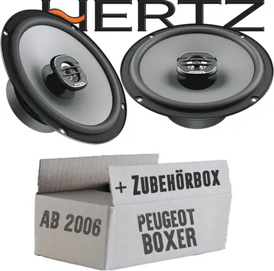 Produktbild von Lautsprecher Boxen Hertz X 165 - 16,5cm Koax Auto Einbauzubehör - Einbauset passend für Peugeot Boxer 2 - justSOUND
