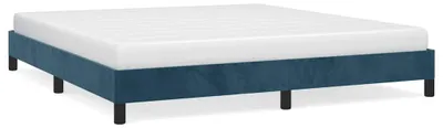 Obrázek produktu pro vidaXL Rám postele bez matrace tmavě modrý 160x200 cm sametový