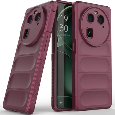 Produktbild von OPPO Find X6 Hülle, Weich TPU Silikon Stossfest Anti-rutsch Schutzhülle für OPPO Find X6 bordeaux