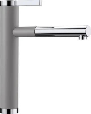 Produktbild von BLANCO LINEE-S Armatur / Alumetallic/Chrom / Zugauslauf / Hochdruck