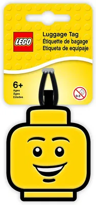 Image de LEGO - Étiquette à bagage Bag Tag Étiquette de sac jaune tête
