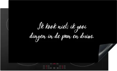 Produktbild von KitchenYeah© Herdabdeckplatte Ich koche nicht - Sprichwörter - Kochen - Humor - Zitate , 90x52cm, Küche Deko, Glaskeramikkochfeld Herdabdeckung, Abdeckplatte fùr Kochfeld