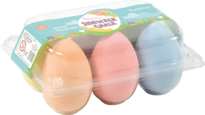 Produktbild von EDUPLAY 130214 Ostereier-Malkreide, 6 Farben, mehrfarbig, 6-teilig (1 Set)