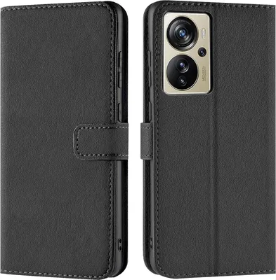 Produktbild von Conie Klapp Tasche für ZTE Axon 40 Pro Kartenfach Rundumschutz Hülle in Schwarz