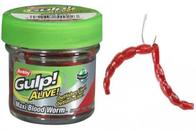 Produktbild von Berkley Gulp! Alive! - Bloodworm Natural Köder, Wurm, 1236977