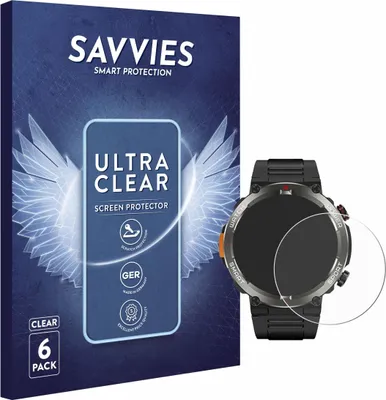 Produktbild von 6x Für Yxtel W50Pro 1.45" Schutzfolie Savvies Displayschutz Display Schutz Folie Klar Transparent