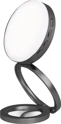 Produktbild von Foldablbe Magnetisches LED-Fuelllicht fuer Telefon-Selfie-Licht, LED-Videolicht 2600 K-9000 K, dimmbar, eingebauter Akku, Make-up-Spiegel-Ersatz fuer iPhone 16/15/14/13/12, Android-Telefon, Vlog, Selfie, Live-Streaming, Make-up