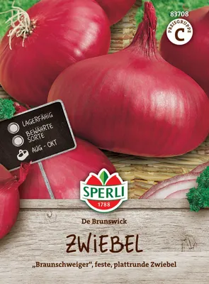 Produktbild von SPERLI Zwiebelsamen De Brunswick Allium cepa 12-15 lfd. Meter