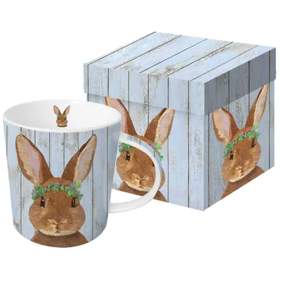 Produktbild von Kaffeebecher, Hase in Geschenkbox, Vivien, Henkelbecher, Tiere