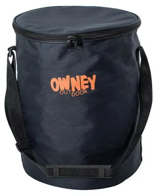 Immagine prodotto di Owney borsa per cibo per cani 24 L nera sacchetto per snack per cani con cinturino regolabile