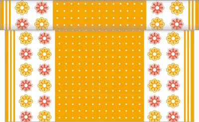 Produktbild von Sovie HOME Tischläufer Missy in Curry-Rot aus Linclass® Airlaid 40 cm x 4,80 m, 1 Stück - Ornamente Floral